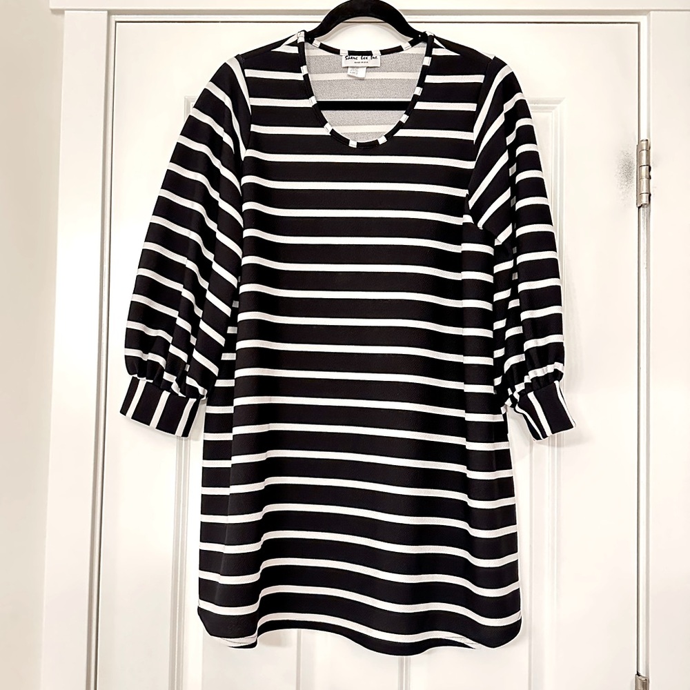 Striped Black & White Tunic